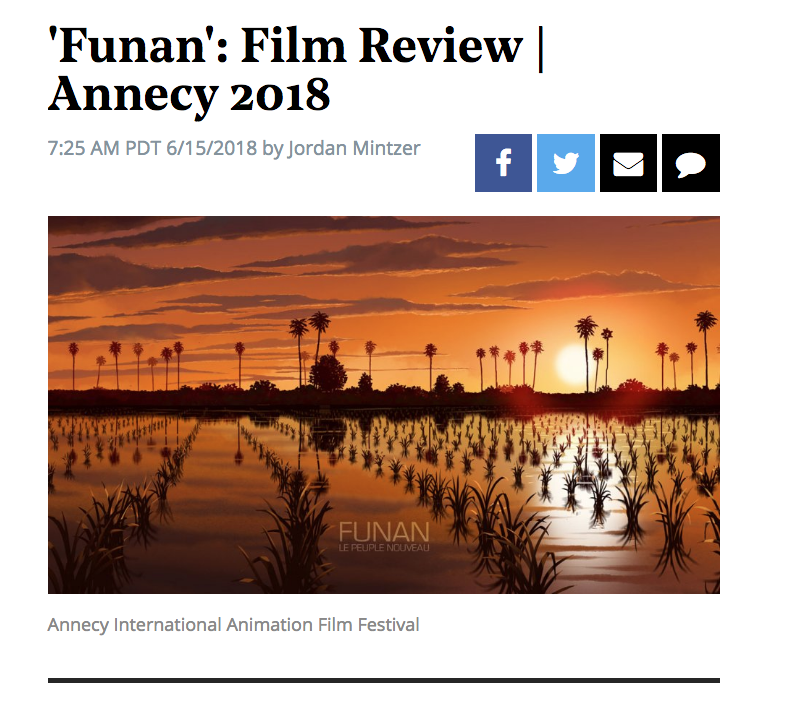 FUNAN gana el premio a mejor largometraje en el Festival Internacional de Animación Annency